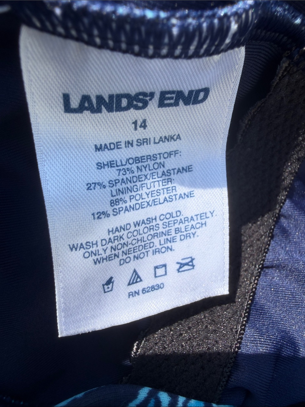 NWOT Lands' End One-Piece Swimsuit - Picture 5 of 5